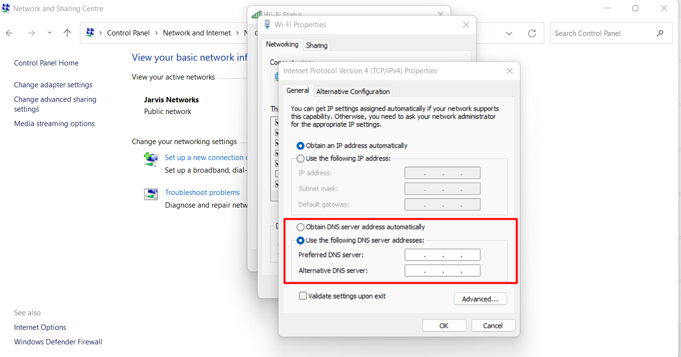 Change DNS Windows 11 Change DNS Windows 11